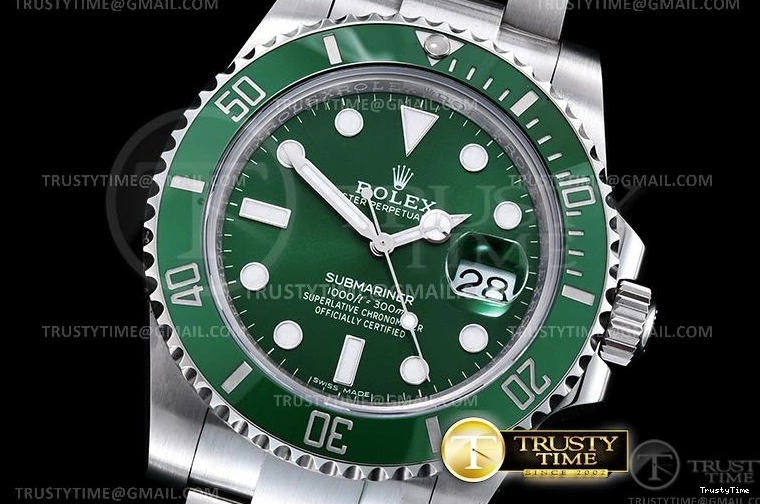 1120 Sustainable ROLSUB0288 – Submariner 116610LV 904L SS SS Green V2S ZZF SA 1039